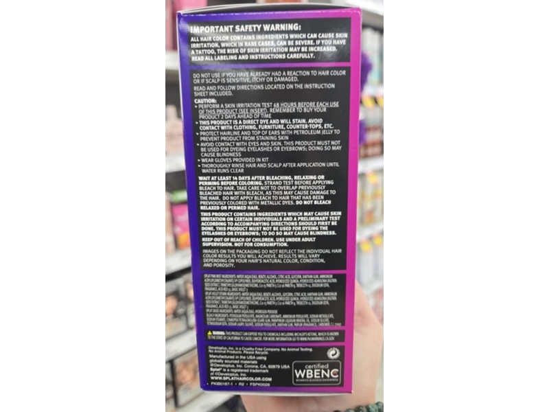 Splat Ombre Rain Hair Color Kit, One Application