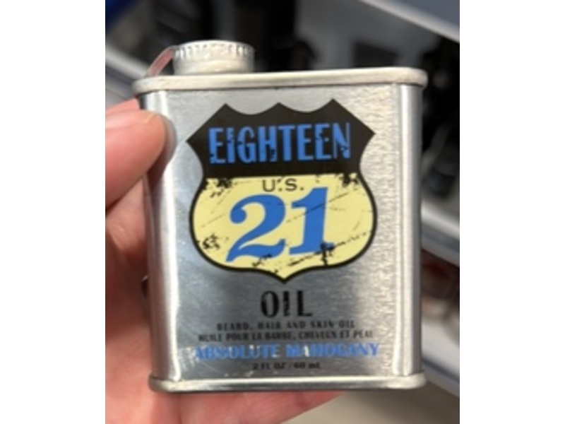 18.21 Man Made Beard, Hair & Skin Oil, Absolute Mahogany, 2 fl oz/60 mL