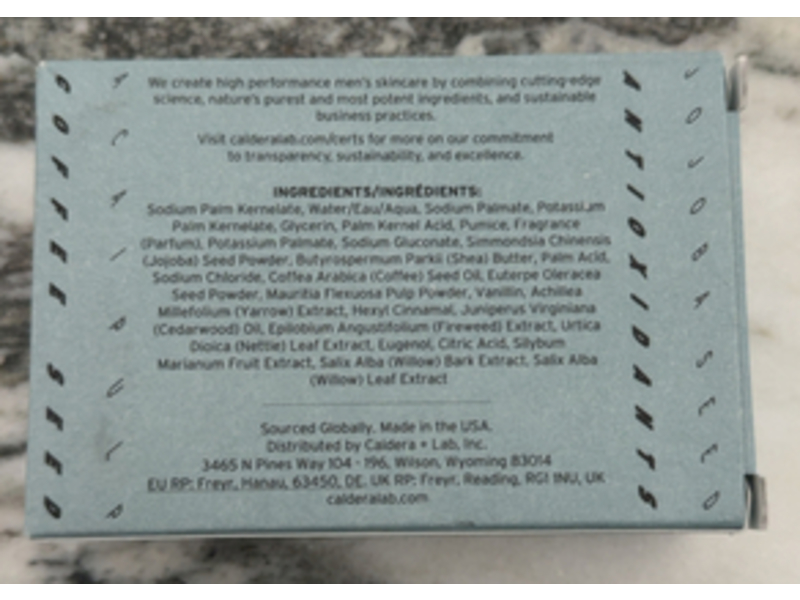 Caldera + Lab The Body Bar Daily Exfoliating Soap, 7 oz/198 g