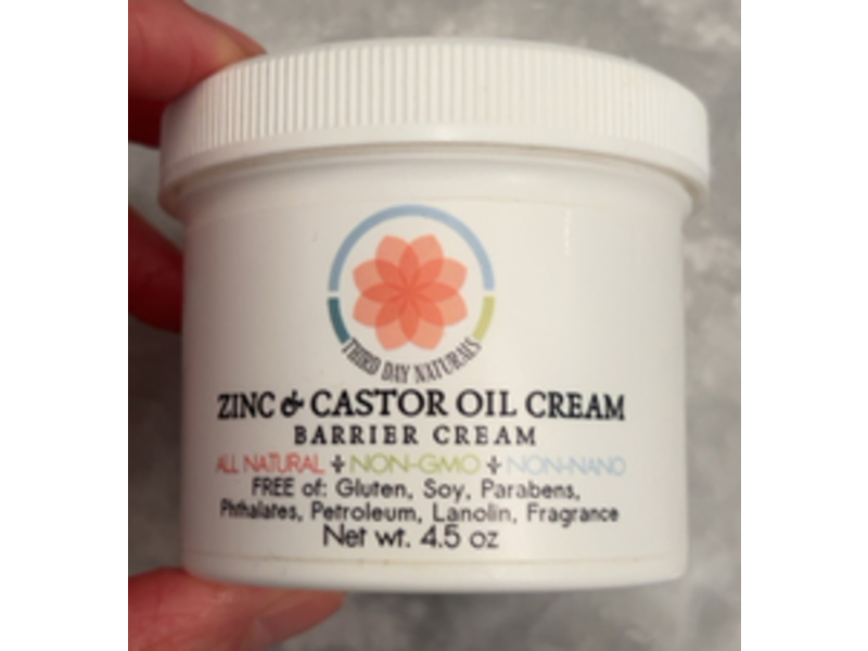 Third Day Naturals Zinc & Castor Oil Cream, 4.5 oz