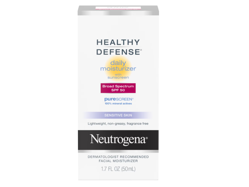 Neutrogena Healthy Defense Daily Moisturizer Sunscreen , SPF 50, 1.7 fl oz/50 mL
