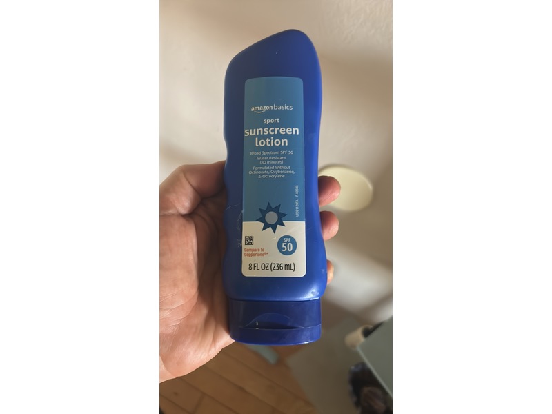 Solimo Sport Sunscreen Lotion, SPF 50, 8 fl oz/256 mL