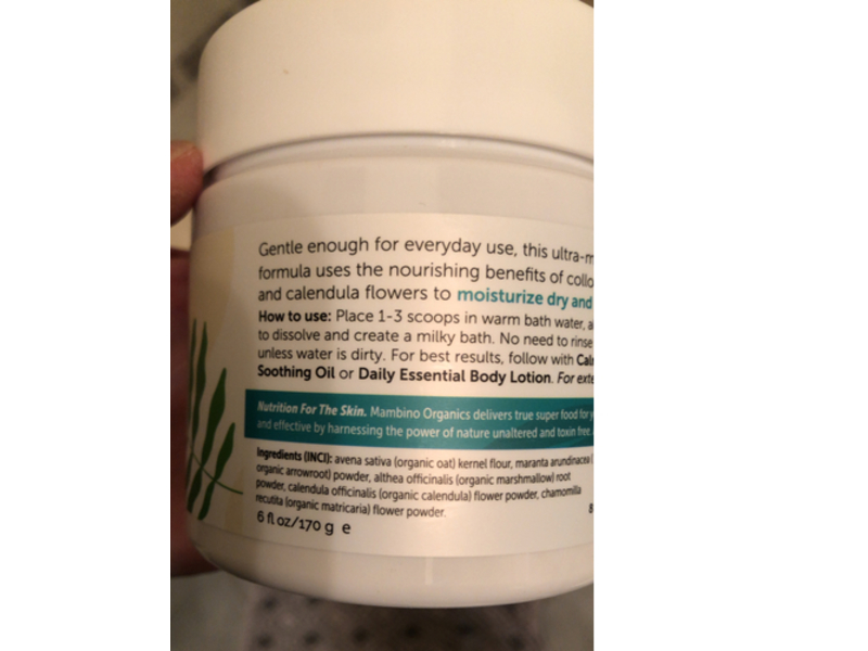 Mambino Organics Soothing Colloidal Oatmeal Bath, 6 fl oz/170 g