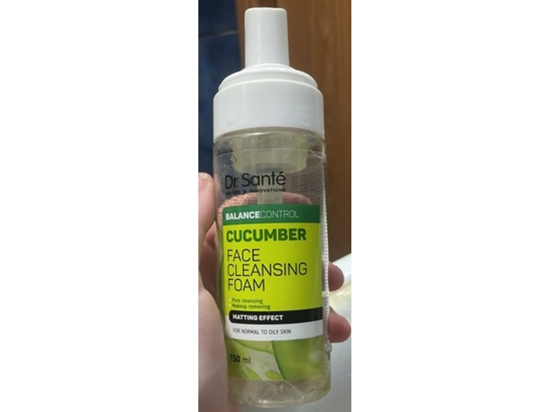 Dr. Sante Balance Control Cucumber Cleansing Face Wash Foam, 5.07 fl oz/150 mL
