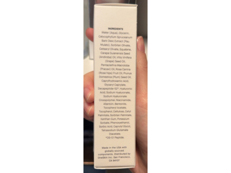 One Skin OS-01 Face Topical Supplement Essential Moisturizer, 0.50 fl oz/15 mL