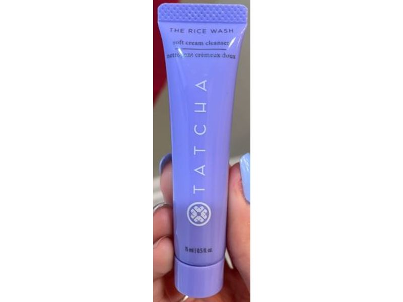 Tatcha The Rice Wash Soft Cream Cleanser, 0.5 fl oz/15 mL