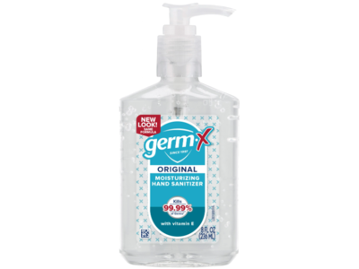 Germ-X Original Moisturizing Hand Sanitizer, Vitamin E, 8 fl oz/236 mL, 6 Count