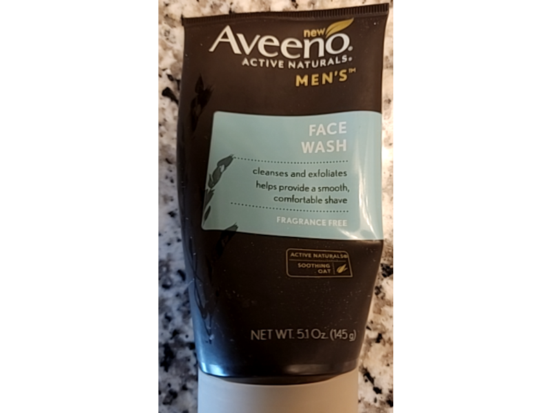 Aveeno Active Naturals Men's Face Wash, Soothing Oat, 5.1 oz/145 g