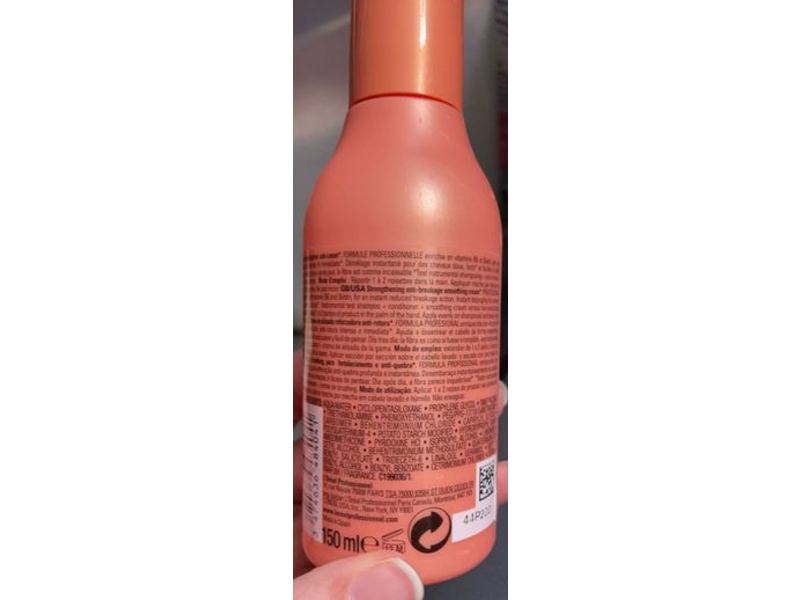 L'Oreal Professional Serie Expert Strengthening Anti Breakage Smoothing Cream Leave In, 5.1 fl oz/150 ml