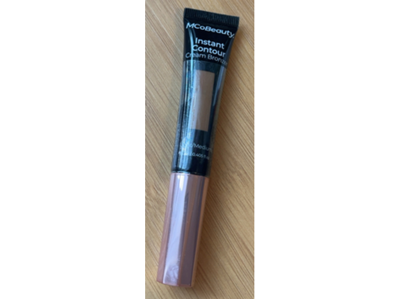 MCoBeauty Instant Contour Cream Bronzer, Light To Medium, 0.405 fl oz/12 mL
