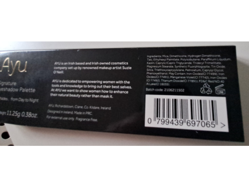 Ayu Eyeshadow Palette, Signature, 0.38 oz/11.25 g