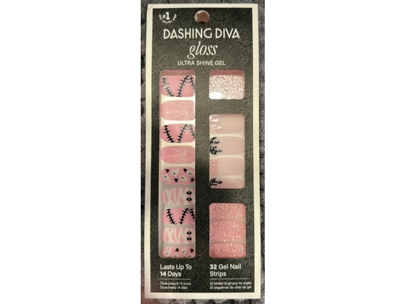 Dashing Diva Gel Nail Strips, GS526 Glossy Web, 32 Count
