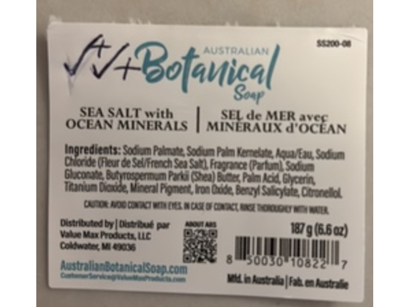 Australian Botanical Soap Variety Pack, 6.6 oz/187 g, Pack Of 8