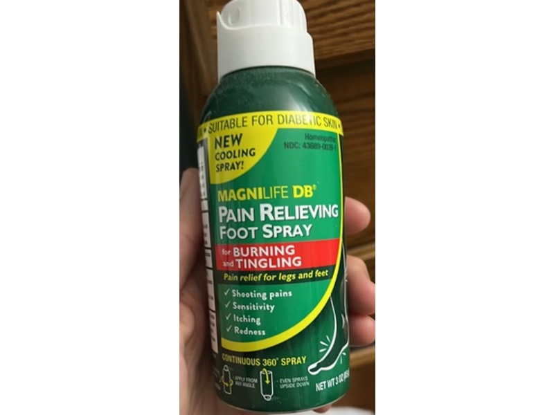MagniLife DB Pain Relieving Foot Spray, 3 oz/85 g
