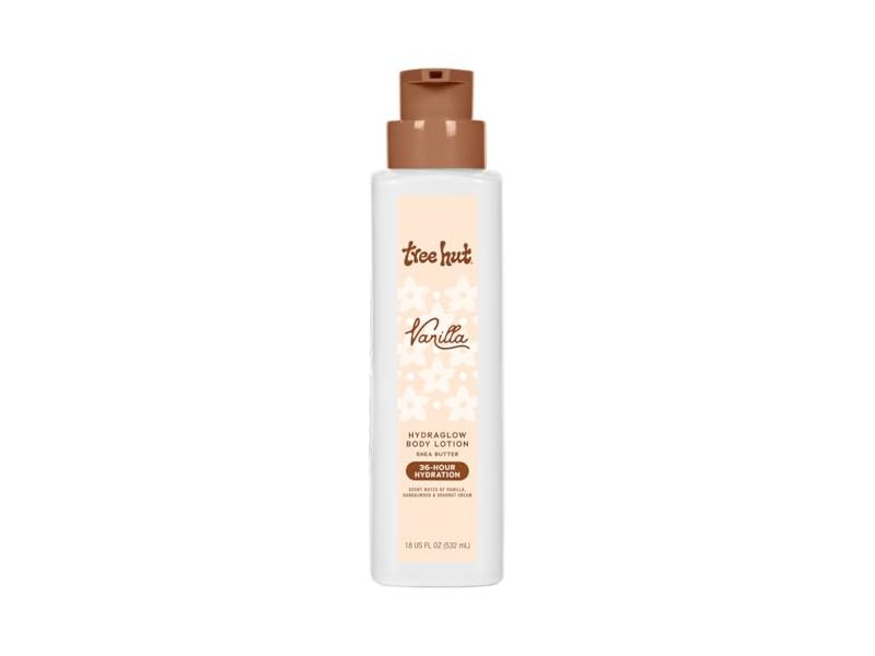Tree Hut Hydraglow Body Lotion, Vanilla, Shea, 18 fl oz/532 mL