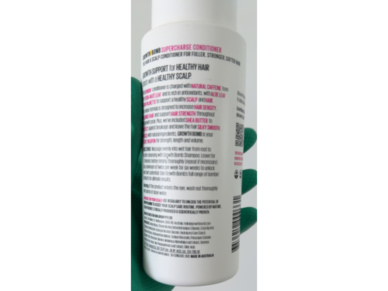 Growth Bomb Silky, Soft & Strong Supercharge Conditioner, 10.14 fl oz/300 mL