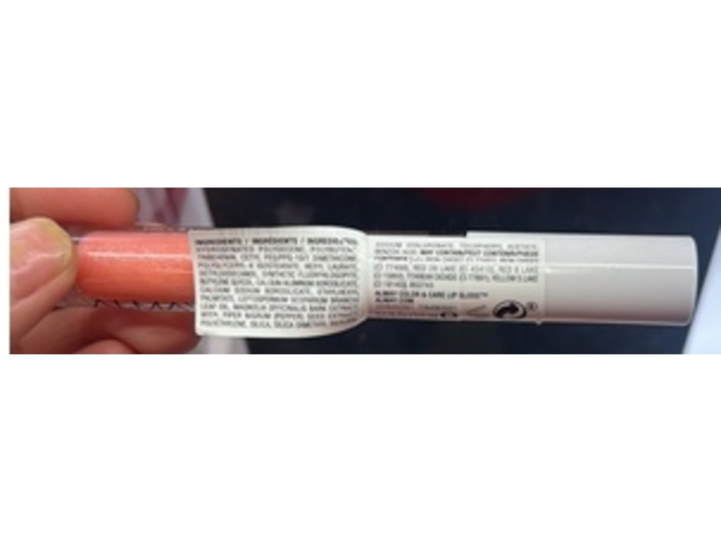 Almay Color & Care Lip Gloss, 100 Pink Twilight, 0.1 fl oz/3 mL