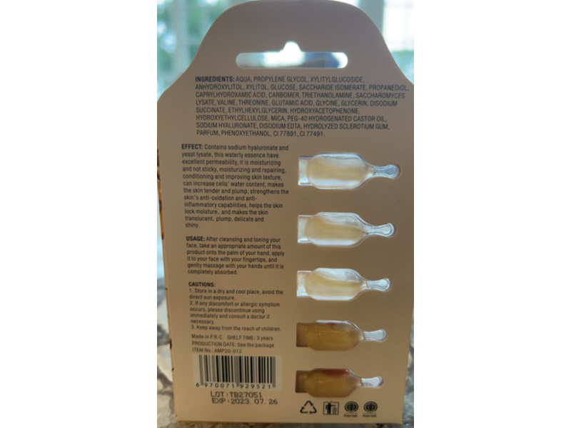 Mond'sub Essence Flowing Gold Hydrating, 5 Count, 1 mL