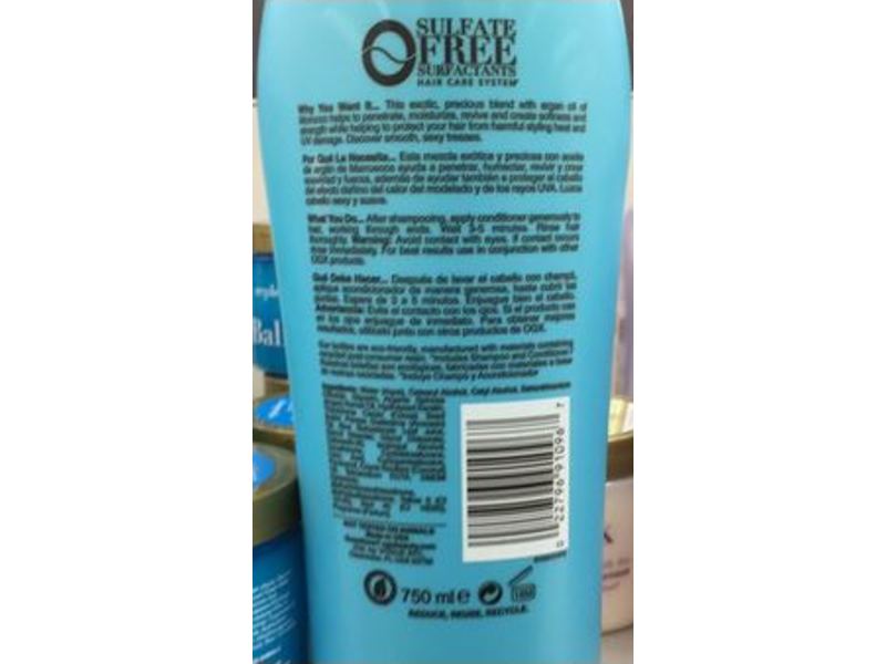 Ogx Renewing + Argan Oil Of Morocco Conditioner, 25.4 fl oz/750 mL