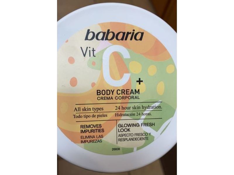Babaria Body Cream, Corporal, Vitamin C+, 13.5 fl oz/400 mL