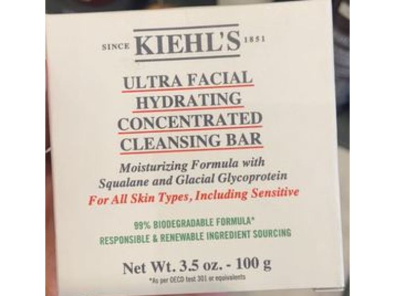 Kiehl's Ultra Facial Hydrating Concentrated Cleansing Bar, 3.5 oz/100 g