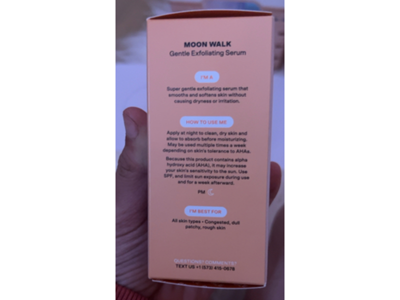 Bubble Moon Walk Gentle Exfoliating Serum,1 fl oz/30 mL