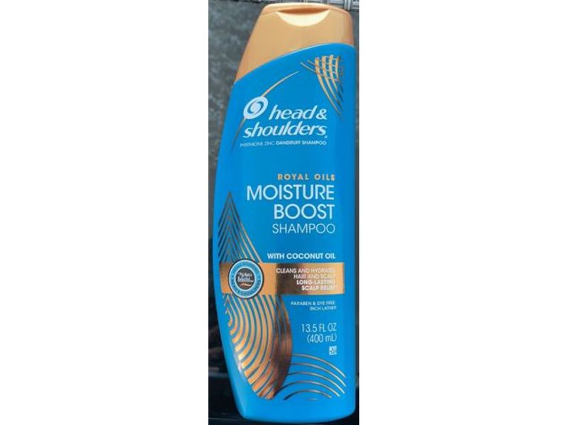 Head & Shoulders Royal Oils Moisture Boost Shampoo, Coconut Oil, 13.5 fl oz/400 mL