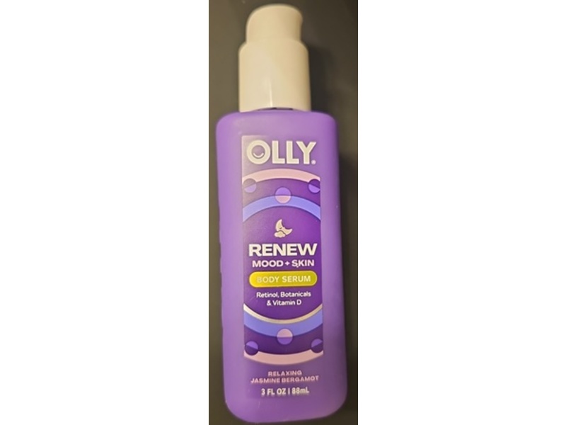 Olly Renew Mood + Skin Body Serum, Jasmine Bergamot, 3 fl oz/88 mL
