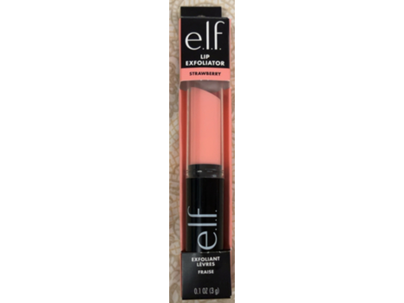 e.l.f. Lip Exfoliator, Strawberry, 0.1 oz/3 g