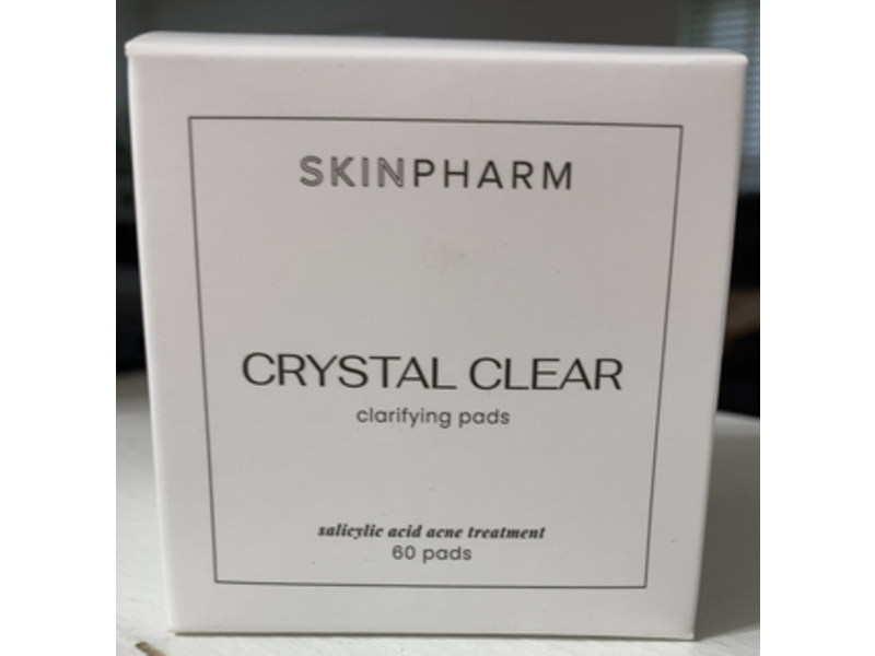 Skin Pharm Crystal Clear Clarifying Pads, Salicylic Acid, 60 Count