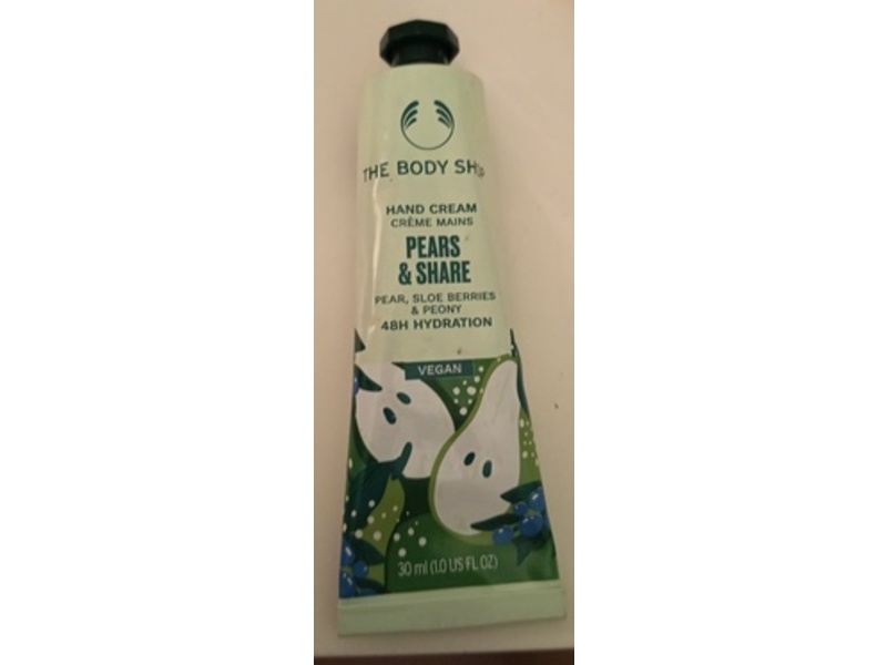The Body Shop Hand Cream, Pears & Share, 1 fl oz/30 mL
