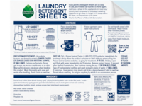 Seventh Generation Laundry Detergent Sheets, Free & Clear, 64 Loads, 32 Sheets - thumbnail 2