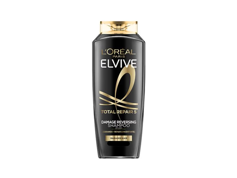 L'Oreal Paris Elvive Total Repair 5 Damage Reversing Shampoo, Ceramide + Repair Concentrate, 40 fl oz/1.18 L