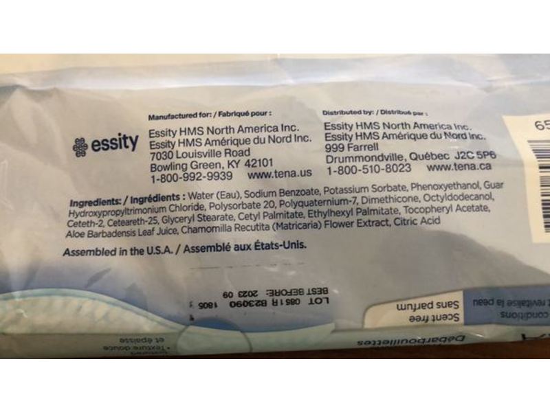 Tena Ultra Washcloths, Scent Free, 48 Count