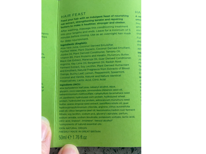 Tropic Hair Feast Deep Conditioning Treatment, 1.76 fl oz/50 mL