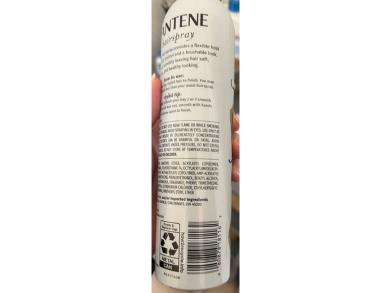 Pantene Flexible Hold Hairspray, Hold Level 3, 7.0 oz/200 g