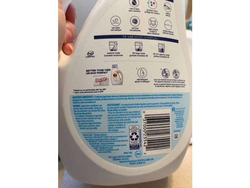 Downy Ultra Free & Gentle Fabric Conditioner, 90 Loads, 77 fl oz/2.3 L