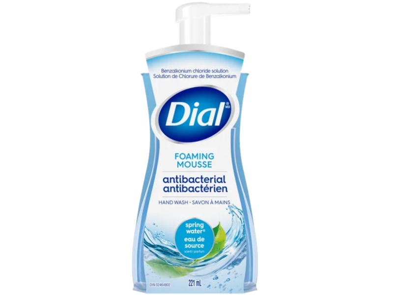 Dial Antibacterial Foaming Mousse Hand Wash, Spring Water, 221 mL