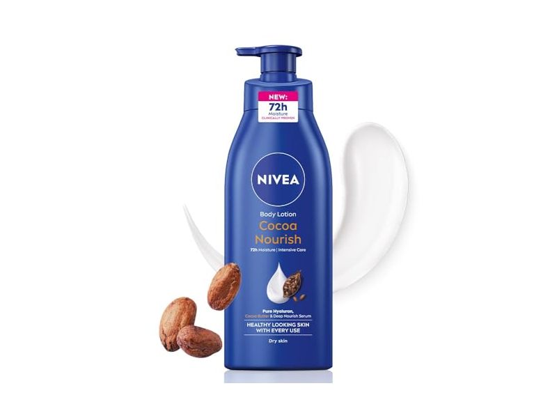 Nivea Cocoa Nourish Body Lotion, Cocoa Butter & Vitamin E, 400 mL