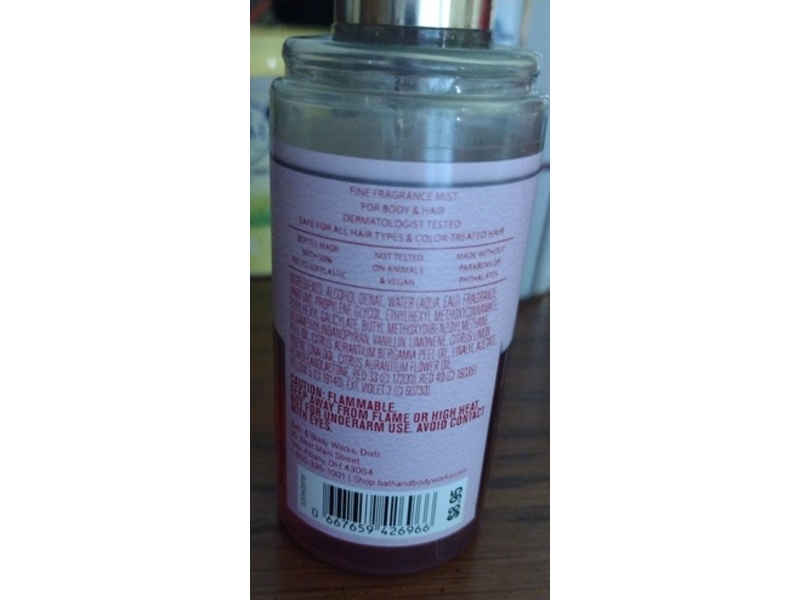 Bath & Body Works Body & hair Fine Fragrance Mist, Strawberry Pound Cake, 2.5 fl oz/75 mL