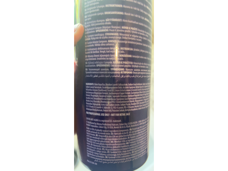 Alterna Caviar Anti-Aging Replenishing Moisture Shampoo, 33.8 fl oz/1000 mL