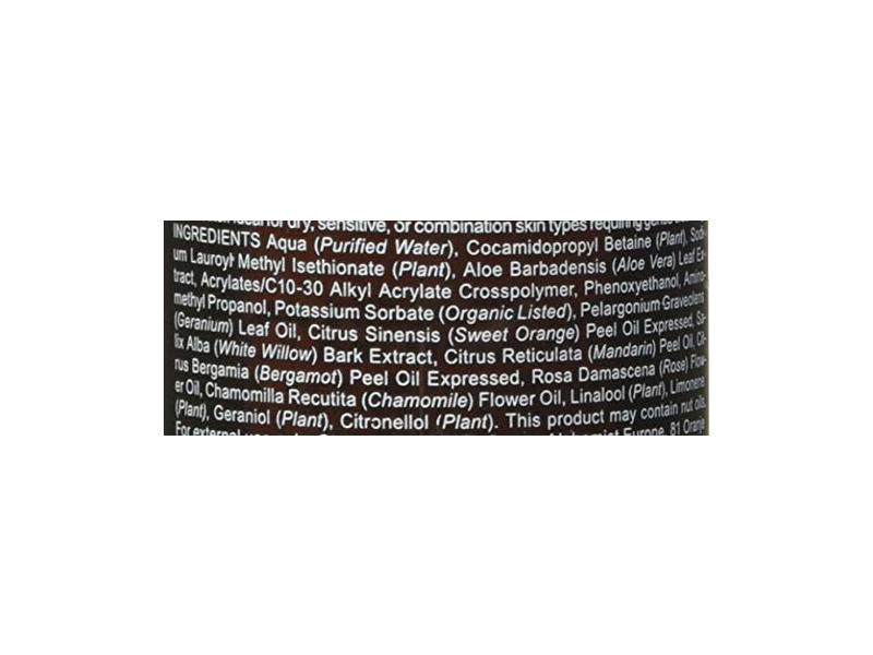 Grown Alchemist Gentle Gel Facial Cleanser, Gerenium Leaf, Bergamot, Rose Bud, 1.69 fl oz/50 mL