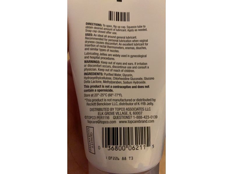 TopCare Personal Lubrication Jelly, 4 oz/113 g