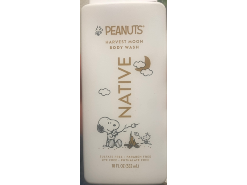 Native Peanuts Body Wash, Harvest Moon, 18 fl oz/532 mL