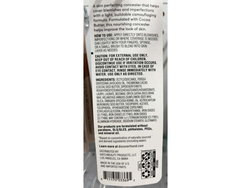 Found Perfecting Concealer, 140 Tan, 0.09 oz/2.5 g