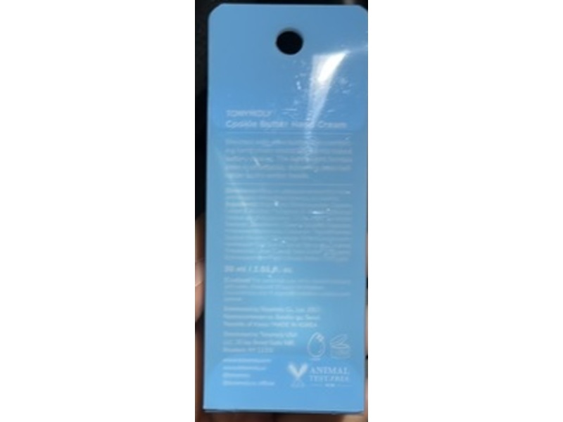 TonyMoly Hand Cream, Cookie Butter, 1.01 fl oz/30 mL