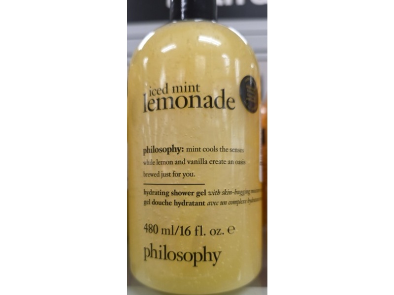 Philosophy Hydrating Shower Gel, Iced Mint Lemonade, 16 fl oz/480 mL