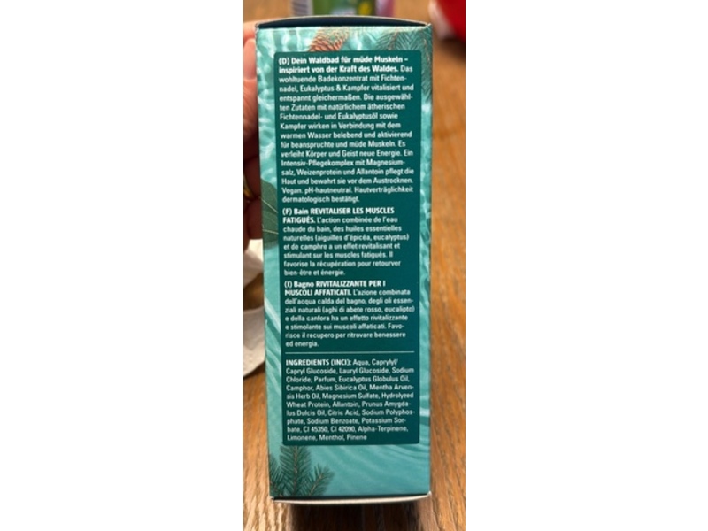 Dresdner Essenz Bath Concentrate Pine Needle, Eucalyptus & Camphor, 125 mL