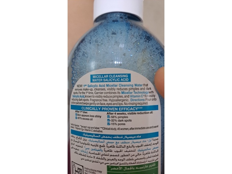 Garnier Skinactive Micellar Cleansing Water, Salicylic Acid, 400 mL
