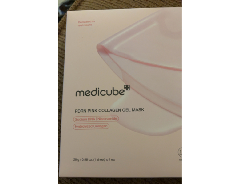Medicube facial Mask, Pdrn Pink Collagen, 0.98 oz/28 g, 4 Count